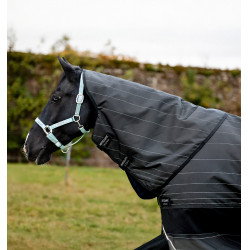 Horseware Amigo 1200D FieldSafe Reflectech Plus Turnout deken 250 g Zwart / zwart reflecterend