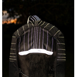 Horseware Amigo 1200D FieldSafe Reflectech Plus Turnout deken 250 g Zwart / zwart reflecterend Horseware Amigo 1200D FieldSafe Reflectech Plus Turnout deken 250 g Zwart / zwart reflecterend