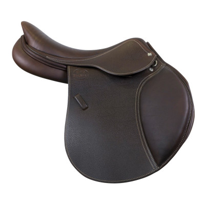 Selle mixte Eric Thomas Élite grainée Havane