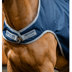 Stapmolen-deken Horseware Amigo Ripstop 900D 100 g Marine / titaangrijs Marineblauw