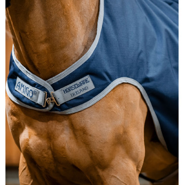 Stapmolen-deken Horseware Amigo Ripstop 900D 100 g Marine / titaangrijs Marineblauw