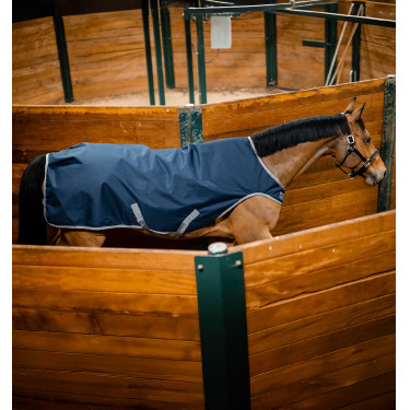 Stapmolen-deken Horseware Amigo Ripstop 900D 100 g Marine / titaangrijs Marineblauw
