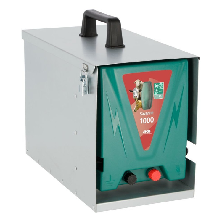 Accu-schrikdraadapparaat 12V AKO Mobil Power Savane 1000 Accu-schrikdraadapparaat 12V AKO Mobil Power Savane 1000