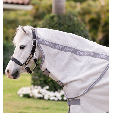 Amigo® Bug Rug Plus anti-vliegen deken voor pony Zilver / titaniumgrijs / zilver