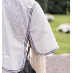Amigo® Bug Rug Plus anti-vliegen deken voor pony Zilver / titaniumgrijs / zilver