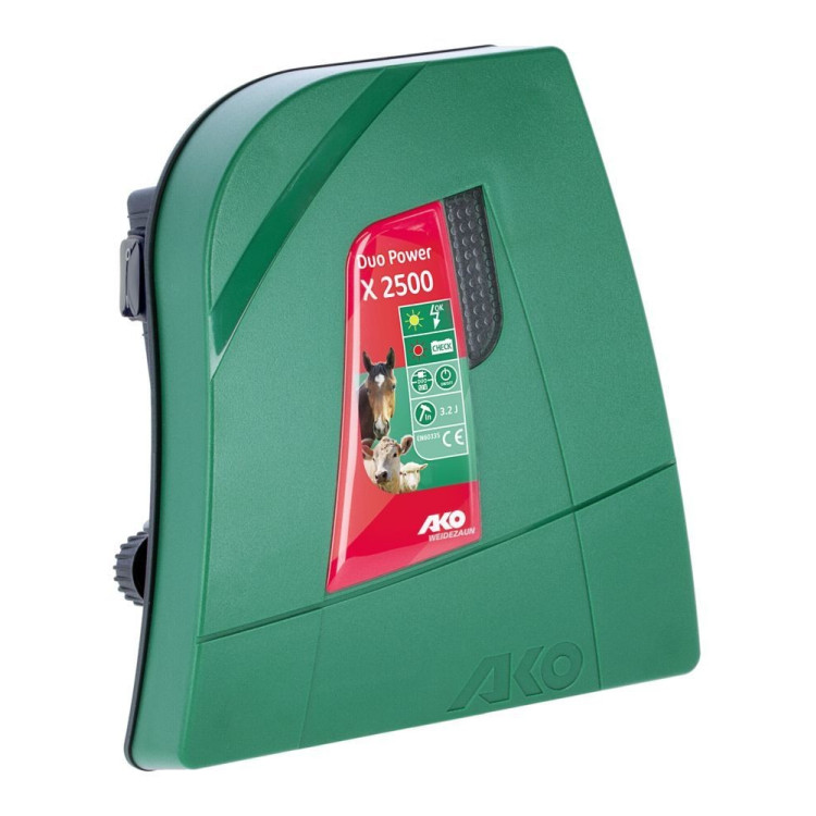 Gemengde schrikdraadapparaat 12V / 230V AKO Duo Power X 2500 Gemengde schrikdraadapparaat 12V / 230V AKO Duo Power X 2500