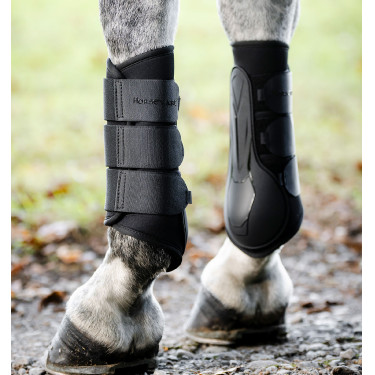 Horseware® Classic dressuurbeschermers Zwart / zwart