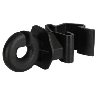 Ringisolator clip T-Post AKO per 25 Zwart