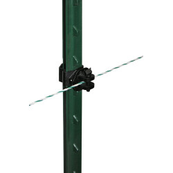 Pinlock-isolator T-Post AKO per 25 Zwart