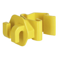 Isolator voor koord T-Post AKO per 25 Geel