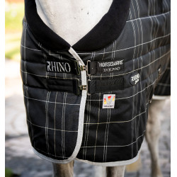 Staldeken Horseware Rhino Original Vari-Layer 250g Zwart / wit-grijze ruiten