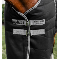 Boxdeken Horseware Rambo 100g Zwart / storm / zilvergrijs