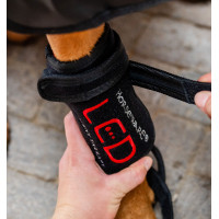 Horseware therapiebeschermers voor honden met rood LED-licht Zwart / zwart