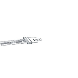 Barrièregreep met lintconnector Litzclip® AKO Barrièregreep met lintconnector Litzclip® AKO