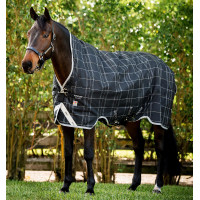 Horseware Rhino Wug Vari-Layer 450g deken Zwart / wit-grijze ruiten