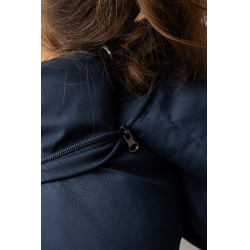 Lange gewatteerde damesjas Paloma Horze Bosbes Grijs