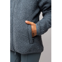 Hybride fleecejas Misha kind Onweerachtig weer Grijs