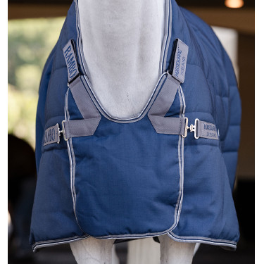 Horseware Rambo Optimo Stable Plus 400g deken Marine / onweer / zilvergrijs Marineblauw