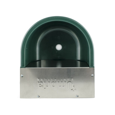 Vlotterdrinkbak Umbria Equitazione met roestvrijstalen deksel Groen