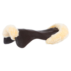 Acavallo Gel NS-S Classic-S vlak uitgesneden schokdemper Bruin / natuurlijk schapenvacht