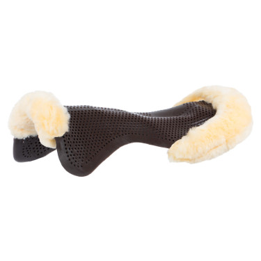 Acavallo Gel NS-S Classic-S vlak uitgesneden schokdemper Bruin / natuurlijk schapenvacht