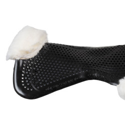 Acavallo Gel NS-S Classic-S vlak uitgesneden schokdemper Zwart / wit schaap