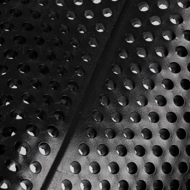 Acavallo Gel NS-S Classic-S vlak uitgesneden schokdemper Zwart / wit schaap