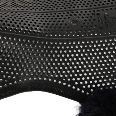 Acavallo Gel NS-S Classic-S vlak uitgesneden schokdemper Zwart / blauw schaap