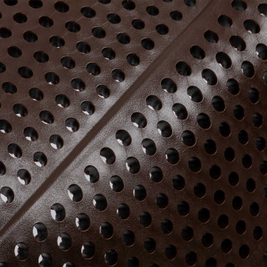 Acavallo Gel NS-S Classic-S halve vlak uitgesneden schokdemper Bruin / natuurlijk schapenvacht Acavallo Gel NS-S Classic-S halve vlak uitgesneden schokdemper Bruin / natuurlijk schapenvacht