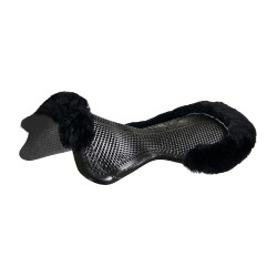 Acavallo Gel NS-S Classic-S halve vlak uitgesneden schokdemper Zwart / zwart schaap