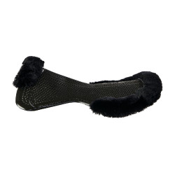 Acavallo Gel NS-S Classic-S halve vlak uitgesneden schokdemper Zwart / zwart schaap
