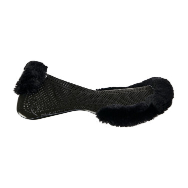 Acavallo Gel NS-S Classic-S halve vlak uitgesneden schokdemper Zwart / zwart schaap