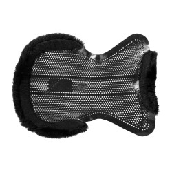 Acavallo Gel NS-S Classic-S halve vlak uitgesneden schokdemper Zwart / zwart schaap