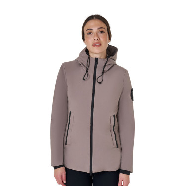 Waterafstotend en winddicht Equestro damesjack Gestroomd Bruin