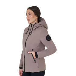 Waterafstotend en winddicht Equestro damesjack Gestroomd Bruin