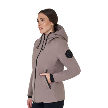 Waterafstotend en winddicht Equestro damesjack Gestroomd Bruin