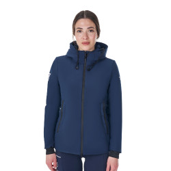 Waterdicht damesjack Equestro x FISE Marineblazer Marineblauw