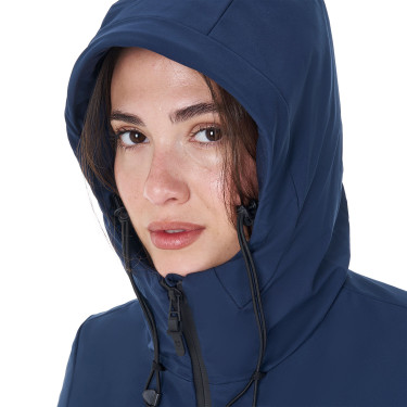 Waterdicht damesjack Equestro x FISE Marineblazer Marineblauw