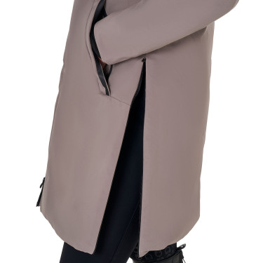 Lange damesjas Equestro waterafstotend en winddicht Gestroomd