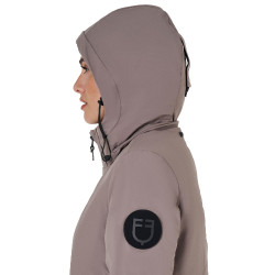 Lange damesjas Equestro waterafstotend en winddicht Gestroomd