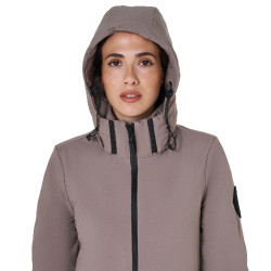 Lange damesjas Equestro waterafstotend en winddicht Gestroomd