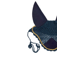 Paardenoornet Derby van katoen Marine / goud / marine Paardenoornet Derby van katoen Marine / goud / marine