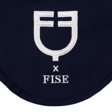 Equestro x FISE oornet van technische stof Marineblazer Marineblauw