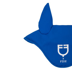 Equestro x FISE oornet van technische stof Blauw van Savoye Equestro x FISE oornet van technische stof Blauw van Savoye