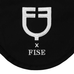 Equestro x FISE oornet van technische stof Zwart