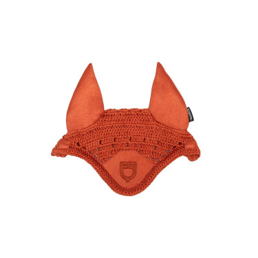 Oornet voor hobbyhorse Equestro Baksteenrood