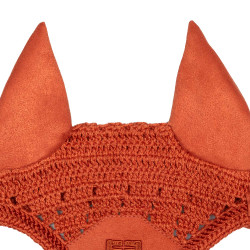 Oornet voor hobbyhorse Equestro Baksteenrood