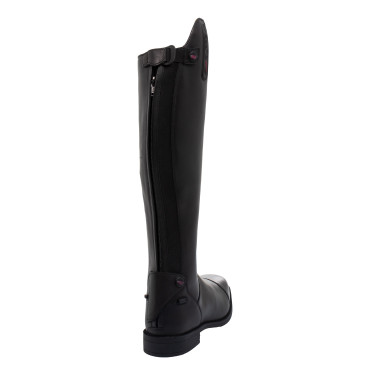 Uniseks Supreme-laarzen van soepel leer met ritssluiting achteraan Zwart