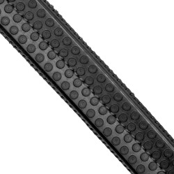 Engelse hoofdstel van soepel leer Equestro met sierstiksel Zwart