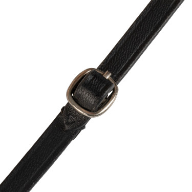 Glanzend leren hoofdstel voor hobby horse Equestro Zwart